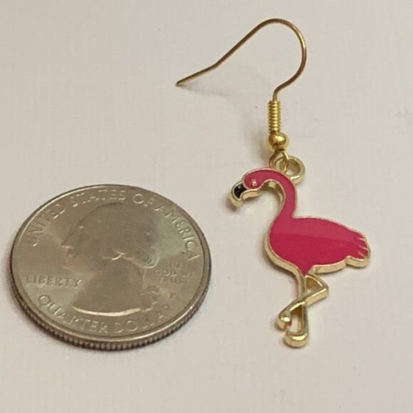 Flamingo Earring, Florida Earring, Gift Idea, Flamingo Jewelry, Silly Animals - Picture 7 of 9